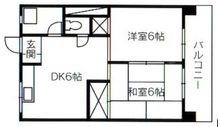 竹本ビル 407号室｜広島県広島市東区光町２丁目(賃貸マンション2DK・4階・44.28㎡)の写真 その2