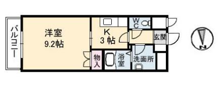 クレール光が丘 0201｜広島県広島市東区光が丘(賃貸マンション1K・2階・31.35㎡)の写真 その2