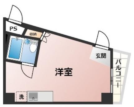 スタイルビル 303号室｜広島県広島市東区牛田本町３丁目(賃貸マンション1R・3階・18.63㎡)の写真 その2