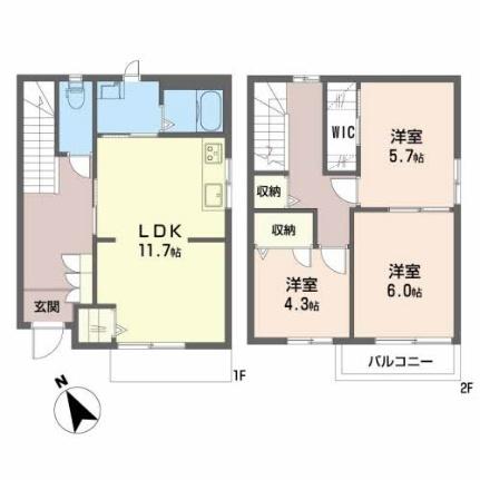 フレグランス西霞　Ａ棟 ｜広島県広島市南区西霞町(賃貸アパート3LDK・1階・77.34㎡)の写真 その2