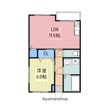 寿マンション 203｜山口県岩国市今津町２丁目(賃貸マンション1LDK・2階・40.00㎡)の写真 その2