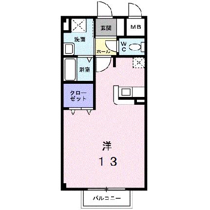 メゾン・ド・プラティークＡ 102｜山口県山口市小郡新町５丁目(賃貸アパート1R・1階・32.74㎡)の写真 その2