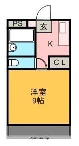 ハイツ江戸川 203｜徳島県徳島市中島田町２丁目(賃貸マンション1K・2階・21.06㎡)の写真 その2