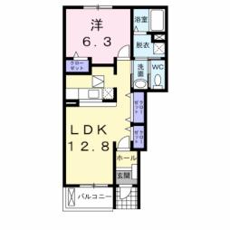 セレノ・カーサ　Ｃ 1階1LDKの間取り