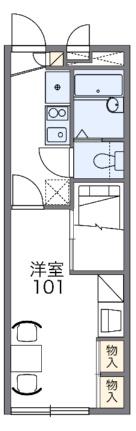 レオパレスアクアタウン 105｜徳島県徳島市南矢三町１丁目(賃貸アパート1K・1階・22.35㎡)の写真 その2