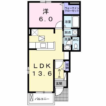 コンフォール矢三　Ｃ 101｜徳島県徳島市北矢三町３丁目(賃貸アパート1LDK・1階・46.06㎡)の写真 その2