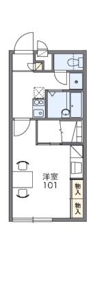 レオパレスタウンコート南矢三II 204｜徳島県徳島市南矢三町２丁目(賃貸アパート1K・2階・23.18㎡)の写真 その2