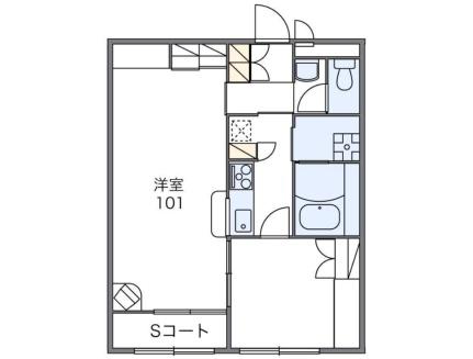 レオパレス勝浦川 201｜徳島県徳島市論田町本浦中(賃貸アパート1LDK・2階・43.06㎡)の写真 その2