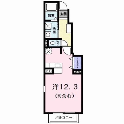 サンリットヴィラ相生Ａ 105｜徳島県板野郡藍住町勝瑞字幸島(賃貸アパート1R・1階・33.15㎡)の写真 その2