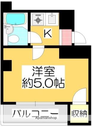 サンシャインプラザ 302｜徳島県徳島市南仲之町１丁目(賃貸マンション1K・3階・15.20㎡)の写真 その2