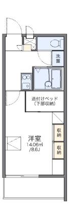 レオパレスクレール勝賀 201｜香川県高松市鬼無町藤井(賃貸アパート1K・2階・23.18㎡)の写真 その2