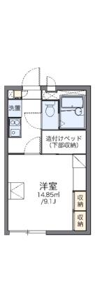 レオパレスエクレール鬼無 109｜香川県高松市鬼無町藤井(賃貸アパート1K・1階・23.18㎡)の写真 その2