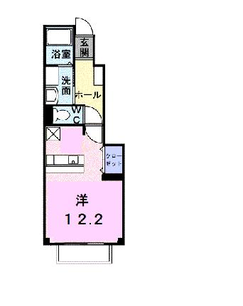 サニーサイド　ハウス　森　Ａ 102｜香川県高松市鹿角町(賃貸アパート1R・1階・33.15㎡)の写真 その2