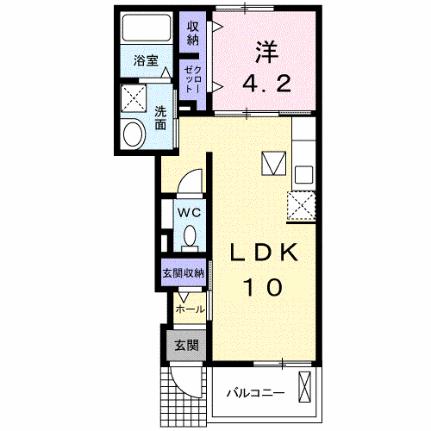 ルーベル春日Ｃ 104｜香川県高松市春日町(賃貸アパート1LDK・1階・37.76㎡)の写真 その2