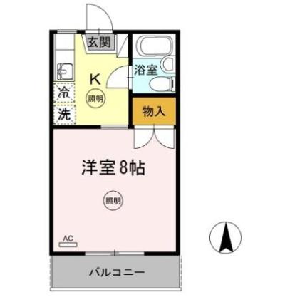 第2メールブルー 105｜香川県高松市新北町(賃貸アパート1K・1階・23.40㎡)の写真 その2