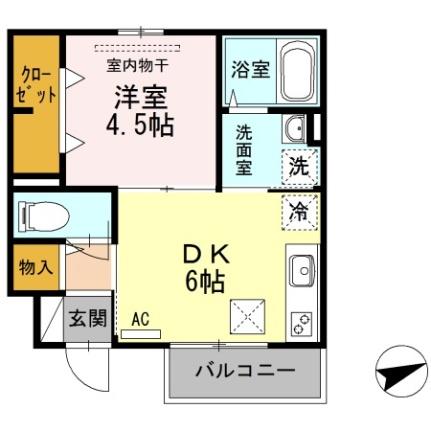 プログレスＭＴ 101｜香川県高松市太田上町(賃貸アパート1DK・1階・29.87㎡)の写真 その2