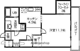 セントリート 203｜香川県高松市鹿角町(賃貸マンション1K・2階・44.72㎡)の写真 その2
