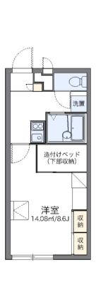 レオパレスエスポワール 107｜香川県高松市木太町(賃貸アパート1K・1階・23.18㎡)の写真 その2