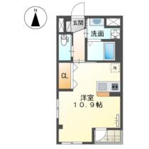 ビタローマ 202 ｜ 香川県坂出市京町１丁目（賃貸アパート1R・2階・29.75㎡） その2