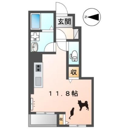 リンバ 105｜香川県高松市高松町(賃貸アパート1R・1階・32.72㎡)の写真 その2