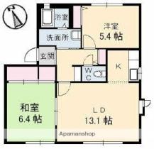 香川県高松市木太町（賃貸アパート2LDK・1階・57.82㎡） その2