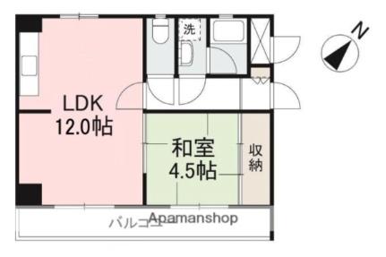 香川県高松市室新町（賃貸マンション1LDK・4階・43.56㎡） その2