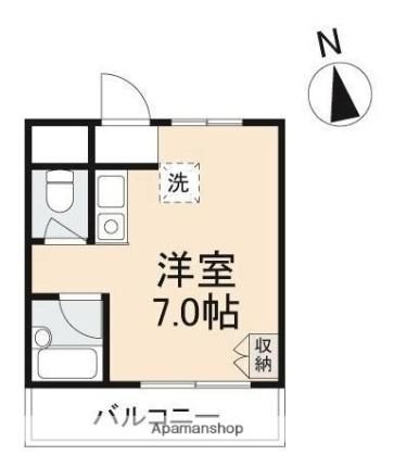 香川県高松市西宝町３丁目(賃貸マンション1R・5階・18.69㎡)の写真 その2