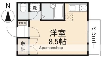 香川県高松市新北町(賃貸アパート1R・1階・22.35㎡)の写真 その2