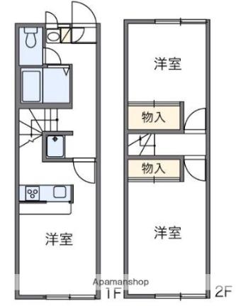 香川県高松市屋島東町(賃貸アパート2DK・1階・49.68㎡)の写真 その2