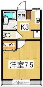 香川県高松市前田東町(賃貸アパート1K・1階・24.00㎡)の写真 その2