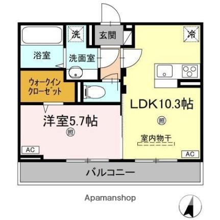 香川県高松市春日町（賃貸アパート1LDK・2階・40.04㎡） その2