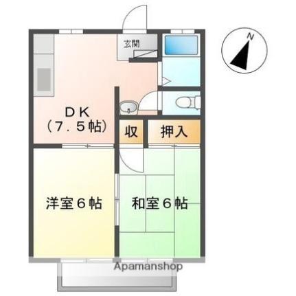 サンライフマエダＡＢ B201｜香川県高松市太田上町(賃貸アパート2DK・2階・40.92㎡)の写真 その2