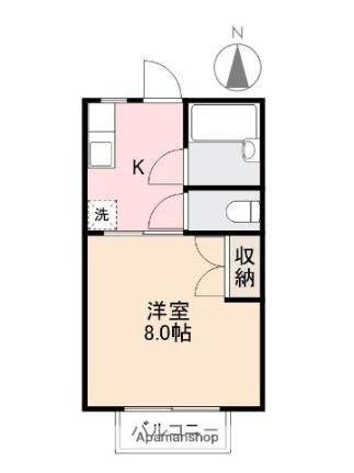 コーポラス阿部Ａ・Ｂ棟 B-105｜香川県高松市田村町(賃貸アパート1K・1階・23.74㎡)の写真 その2