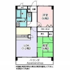 アメニティ上福岡 206｜香川県高松市上福岡町(賃貸マンション2LDK・2階・61.64㎡)の写真 その2