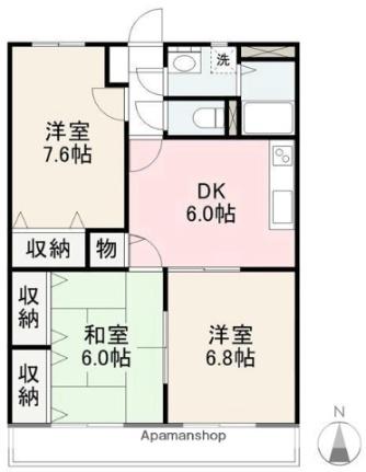 ラ・ペジブル 302 ｜ 香川県木田郡三木町大字氷上（賃貸マンション3DK・3階・59.36㎡） その2