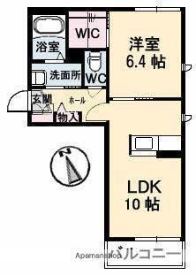 グレイスフル橘 A201｜香川県高松市三名町(賃貸アパート1LDK・2階・41.17㎡)の写真 その2