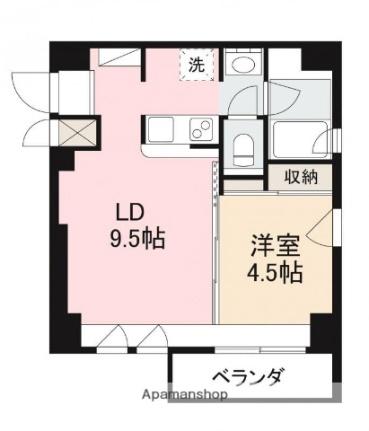 コリドールＮｉｓｈｉｋｉ 301 ｜ 香川県高松市錦町１丁目（賃貸マンション1LDK・3階・34.95㎡） その2