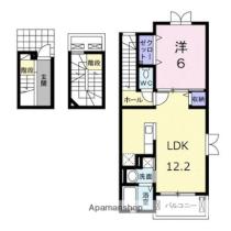 フェリーチェＭ 301 ｜ 香川県高松市木太町（賃貸アパート1LDK・3階・53.36㎡） その2