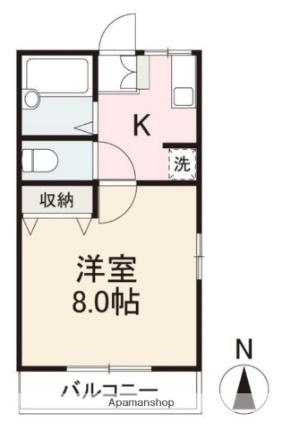 香川県高松市香西南町(賃貸アパート1K・2階・23.73㎡)の写真 その2