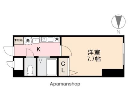 香川県高松市伏石町(賃貸マンション1K・2階・24.50㎡)の写真 その2