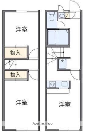 レオパレスＭＩＬＬＥＮＩＵＭ 101｜香川県高松市木太町(賃貸アパート2DK・1階・49.68㎡)の写真 その2