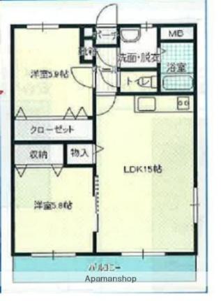 ループサイド 303｜香川県高松市林町(賃貸マンション2LDK・3階・60.03㎡)の写真 その2