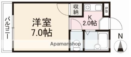 コーポ太田 405｜香川県高松市中野町(賃貸アパート1K・4階・18.84㎡)の写真 その2