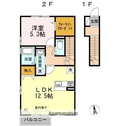 シャインポート屋島II 203｜香川県高松市屋島西町(賃貸アパート1LDK・2階・51.13㎡)の写真 その2