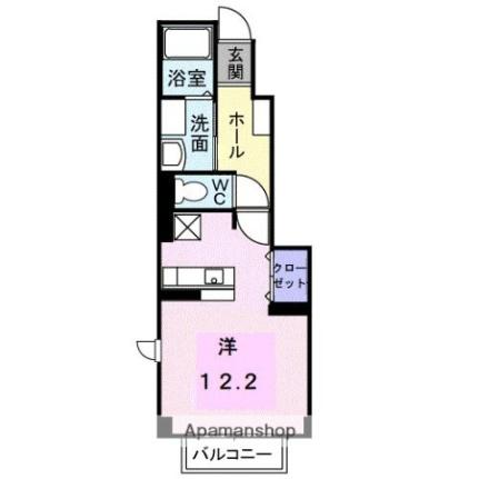 ファインポニー　Ａ 102｜香川県高松市国分寺町新居(賃貸アパート1R・1階・33.15㎡)の写真 その2