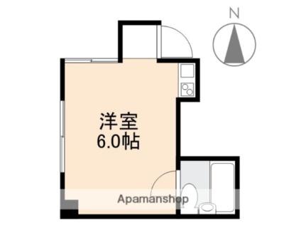 番町コーポ 3-B｜香川県高松市番町５丁目(賃貸アパート1R・3階・15.00㎡)の写真 その2