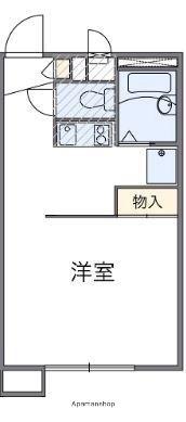 レオパレスクラウド 105｜香川県高松市香西南町(賃貸アパート1K・1階・23.18㎡)の写真 その2