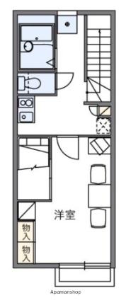 レオパレスボヌール 206｜香川県高松市勅使町(賃貸アパート1K・2階・26.08㎡)の写真 その2