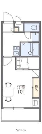 レオパレスクレール勝賀 208｜香川県高松市鬼無町藤井(賃貸アパート1K・2階・23.18㎡)の写真 その2