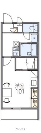 レオパレスクレール勝賀 205｜香川県高松市鬼無町藤井(賃貸アパート1K・2階・23.18㎡)の写真 その2